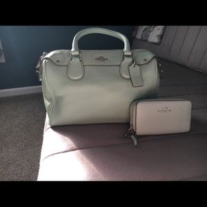 Coach purse with matching wallet